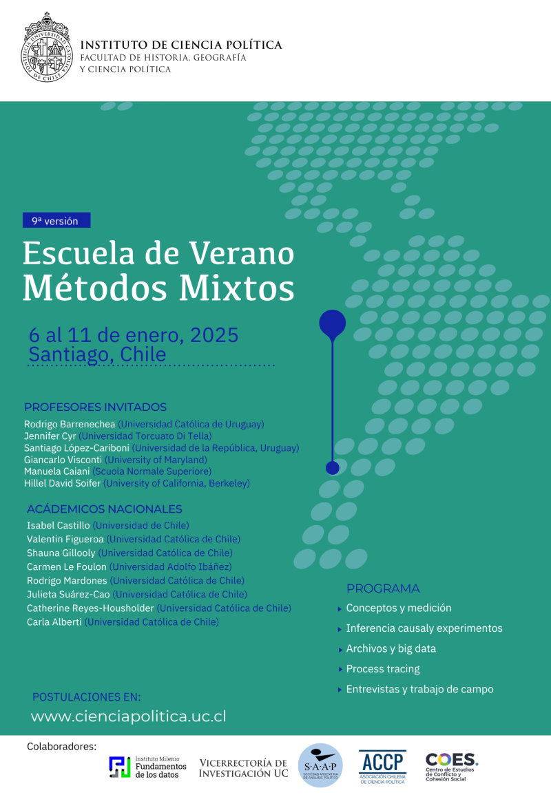 [Instituto de Ciencia Política] Escuela de Verano de Métodos Mixtos (EVMM)