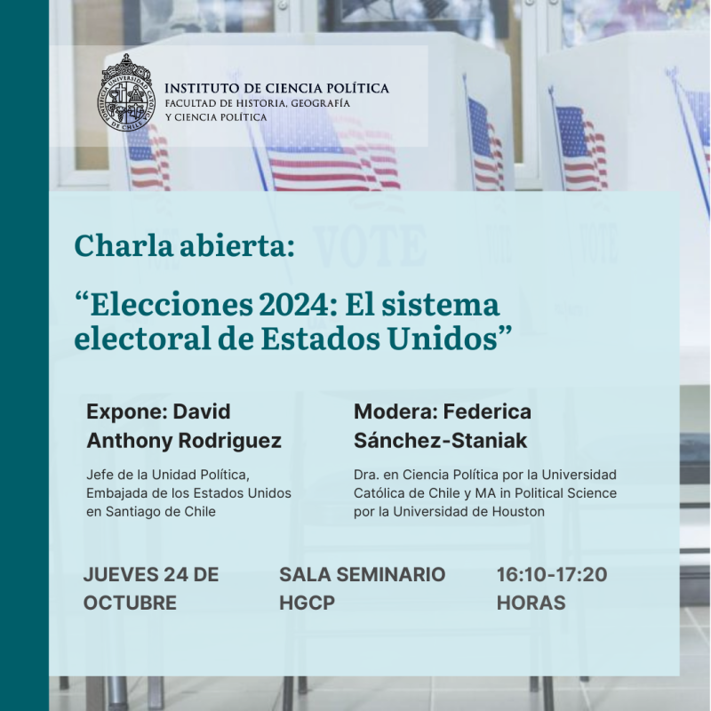 Charla Abierta: “Elecciones 2024: El sistema electoral de Estados Unidos”