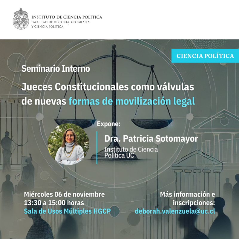 [Seminario Interno ICP] Jueces Constitucionales como válvulas de nuevas formas de movilización legal