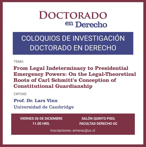 Coloquios de Investigación. Doctorado en Derecho