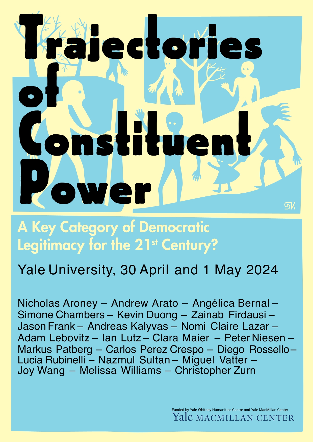 afiche del coloquio "Trajectories of Constituent Power"