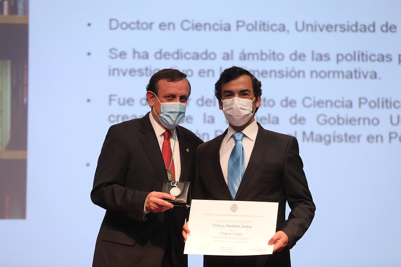 Foto de Ignacio Sánchez junto a Rodrigo Mardones