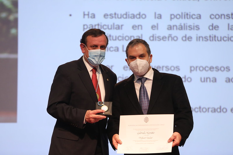 Foto de Ignacio Sánchez junto a Gabriel Negretto.