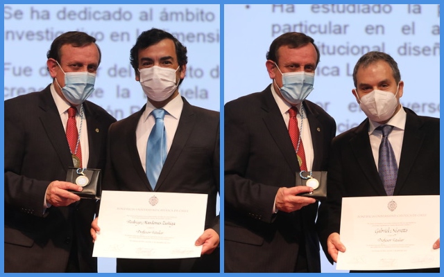 Foto de Ignacio Sánchez junto a Rodrigo Mardones y Gabriel Negretto.